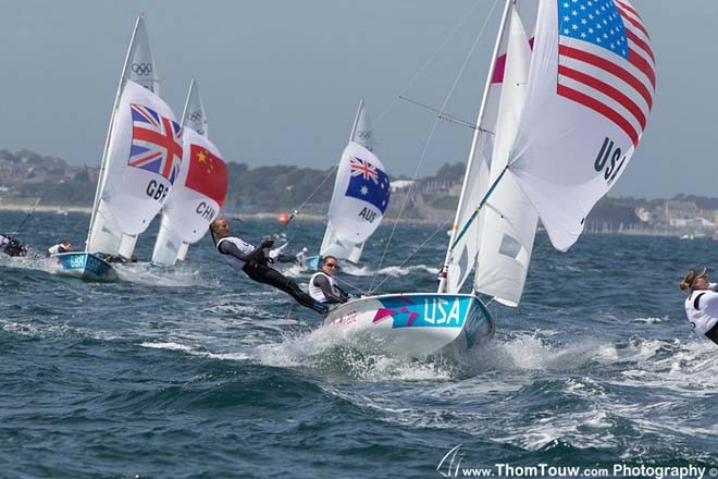 CLARK Amanda, LIHAN Sarah (USA), 470 - London 2012 Olympic Sailing Competition © Thom Touw http://www.thomtouw.com